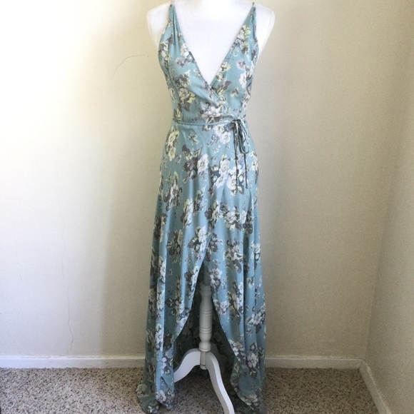 Reformation Dresses & Skirts - Reformation Floral Wrap Maxi Dress Sleeveless V-Neck